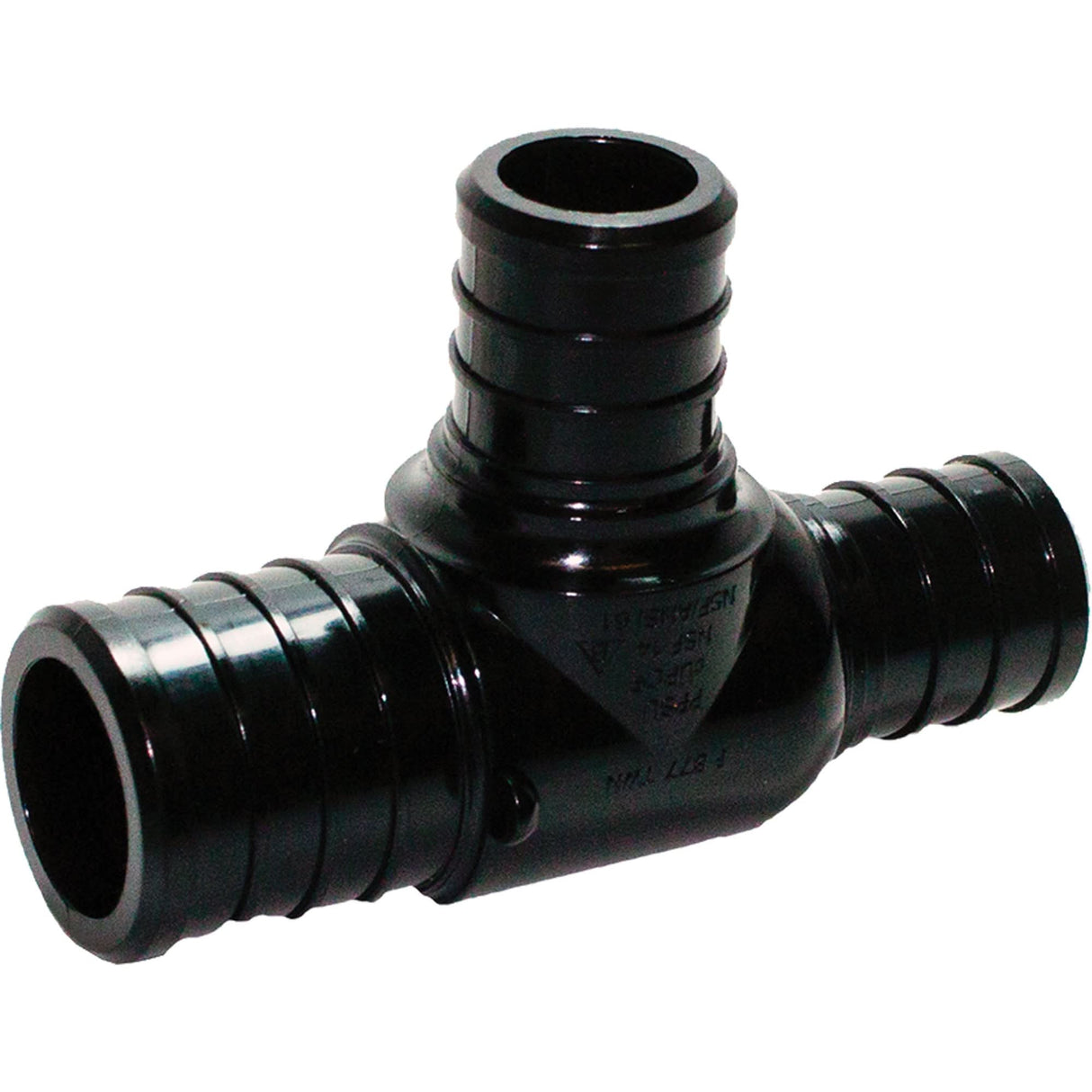 Tee Pipe Fitting, Polyalloy, 3/4" x 1/2" x 3/4"