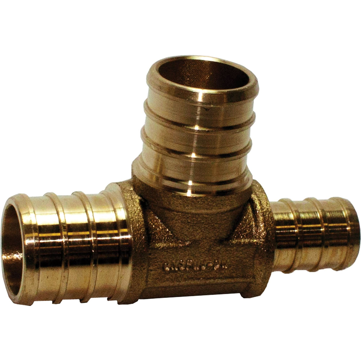 Lead-Free Tee Pipe Fitting, Brass, 1" x 3/4" x 1"