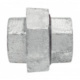 Union Pipe Fitting, 1/8", Galvanized Iron, FPT