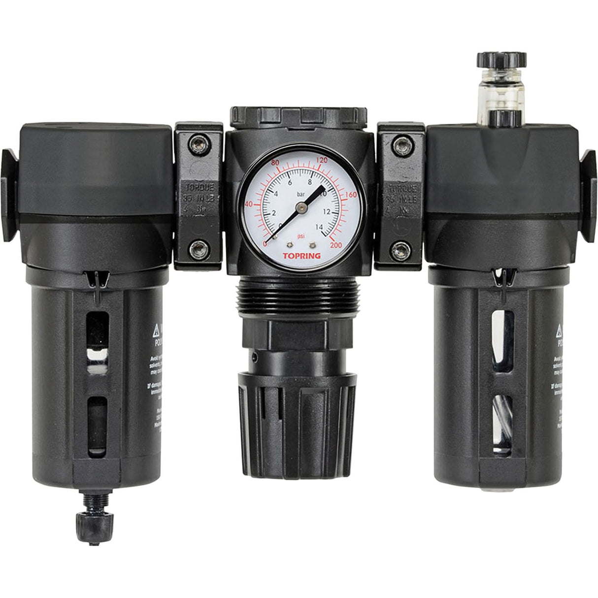 Manual Filter, Regulator & Lubricator with Standard Bowl Modulair 300, 1/4" NPT