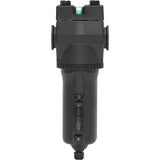 Manual Drain Coalescing Filter with Metal Bowl Modulair 400, In Line/Modular, 1/2" NPT, Manual Drain, For Oil