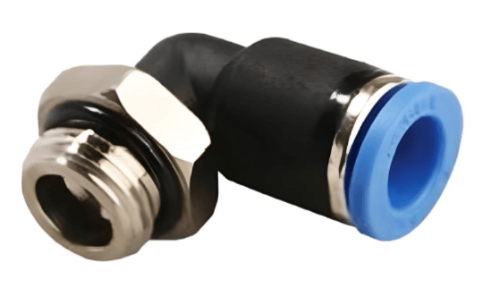 Push to Connect 90 Elbow Fitting 6mm Tube x 3/8" BSPP (G) Male