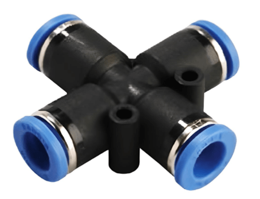 Push to Connect Cross Union 3/8" Tube OD