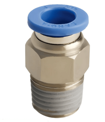Push to Connect Straight Fitting 3/8" Tube x 3/8" NPT Male