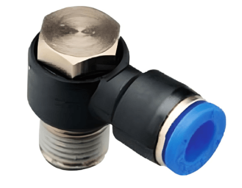 Push to Connect Swivel Banjo 3/8" Tube x 1/4" NPT Male
