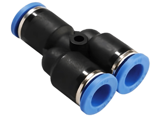 Push to Connect Wye "Y" Union 1/2" x 1/2" Tube OD