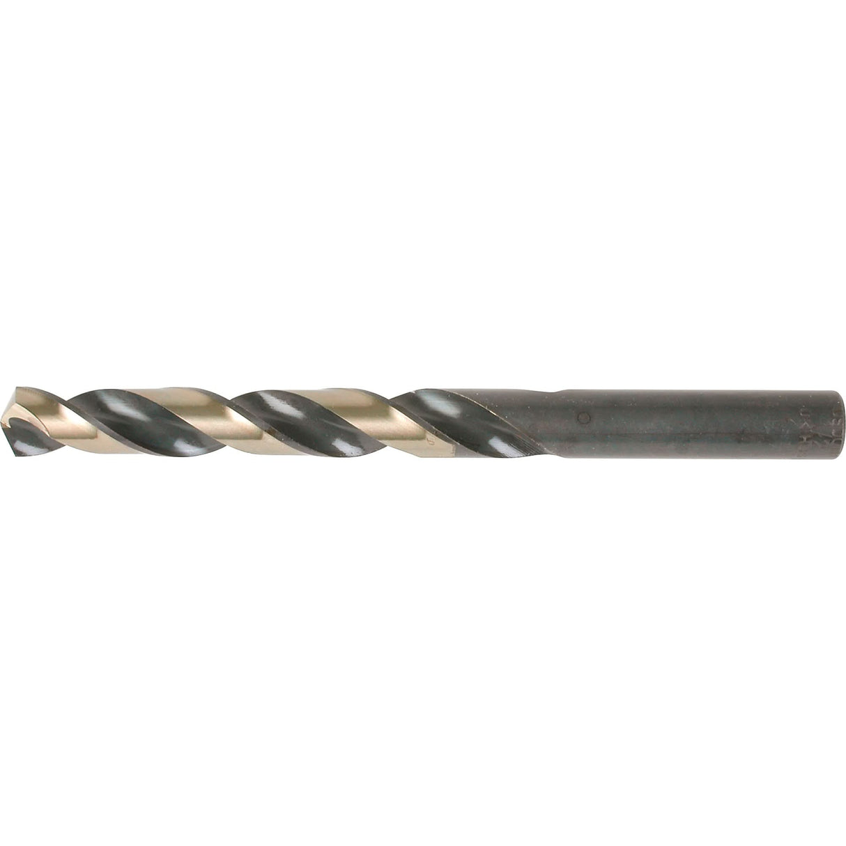 Two-Tone Jobber Drill Bit, High Speed Steel, #7, 3-5/8" L, 2-7/16" Flute, 135° Point Angle