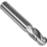 S238 30° Ball Nose End Mill, 1/16" Dia., 1-1/2" L, 4 Flutes, 1/8" Shank, Carbide