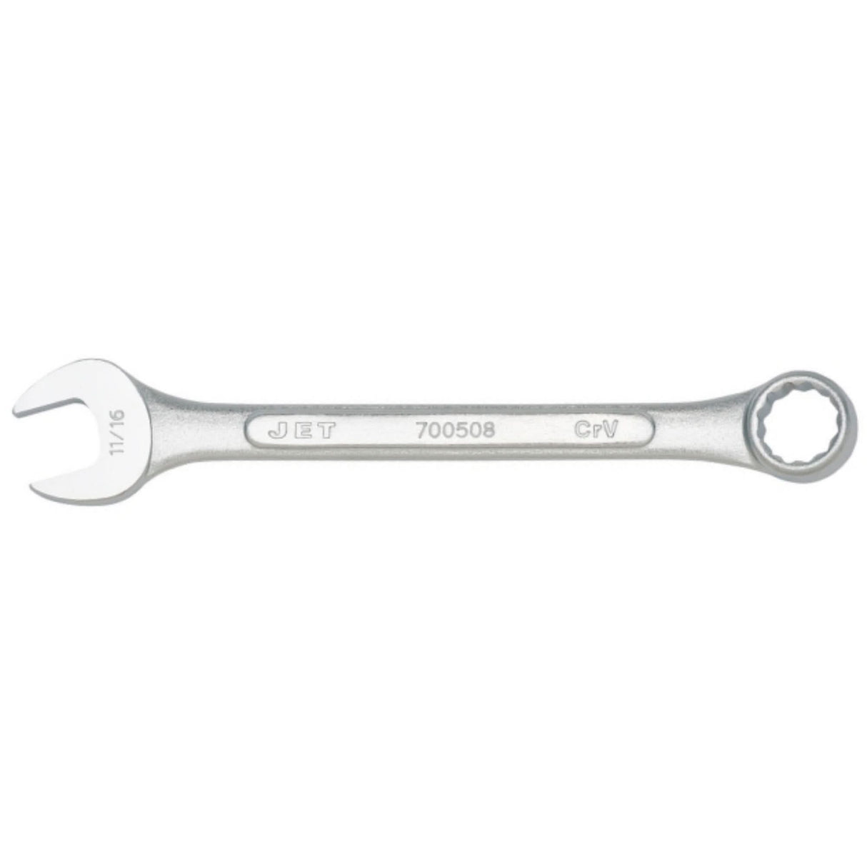 Raised Panel Combination Wrench, 11/16", Chrome Finish