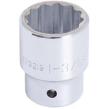 Socket, 1-3/16", 3/4" Drive, 12 Points
