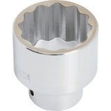 Chrome Socket, 1-3/4", 3/4" Drive, 12 Points