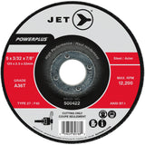 POWERPLUS Cut-Off Wheel, 5" x 3/32", 7/8" Arbor, Type 27, 12200 RPM