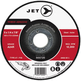 A24R Power Abrasive Grinding Wheel, 4-1/2" x 1/4", 7/8" Arbor, Type 27