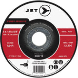 Power Abrasive Cut-Off Wheel, 7" x 1/8", 7/8" Arbor, Type 27, 8500 RPM
