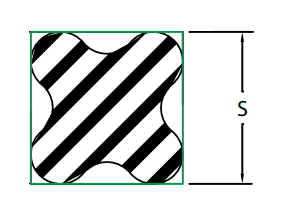 Quad-Ring Cord 0.210" (C/S) - Nitrile [1ft]