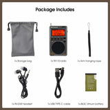 Retekess TR110 FM / MW / SW / USB / AIR / CB / VHF/ NOAA / UHF Portable Full Band Digital Radio Scanner