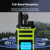 Récepteur toutes modes Retevis A3 (BLU/CW/AM/FM) et radioamateur FM quadruple bande