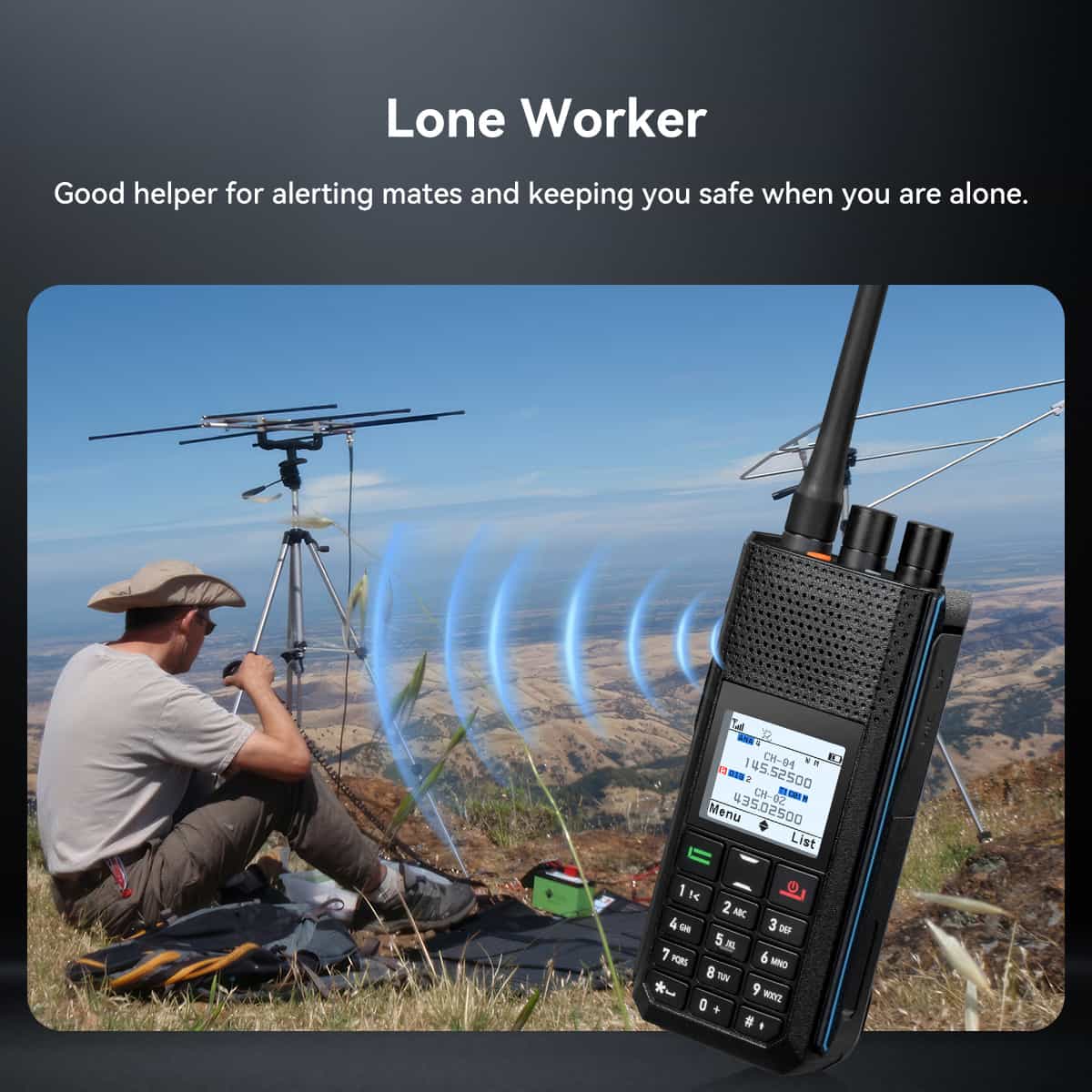 Retevis Ailunce H1 Radio Amateur Numérique et Analogique APRS (6W VHF/UHF)