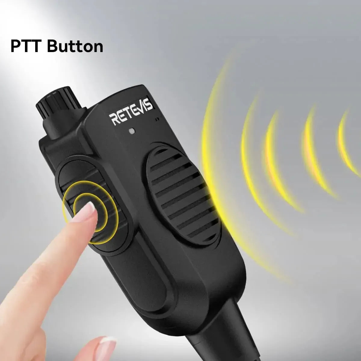 Microphone Haut-parleur Anti-Bruit AI Retevis HK011 (K1 2 Broches)