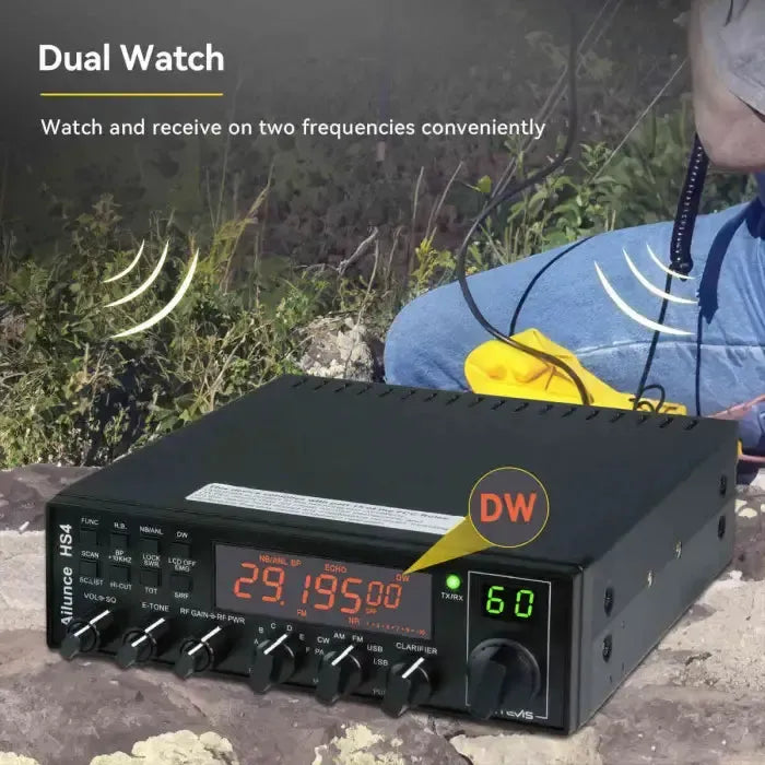Retevis HS4 Radio mobile amateur 10 mètres (SSB/AM/FM/PA)
