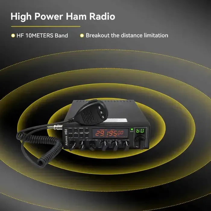 Retevis HS4 Radio mobile amateur 10 mètres (SSB/AM/FM/PA)