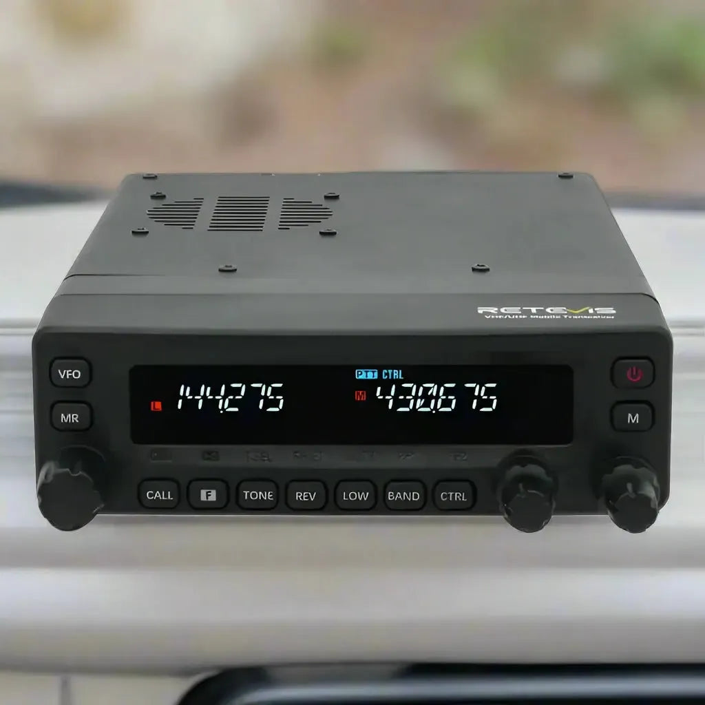 Retevis MA1 Radio mobile bibande 50W avec réception large bande