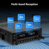 Retevis MA1 Radio mobile bibande 50W avec réception large bande