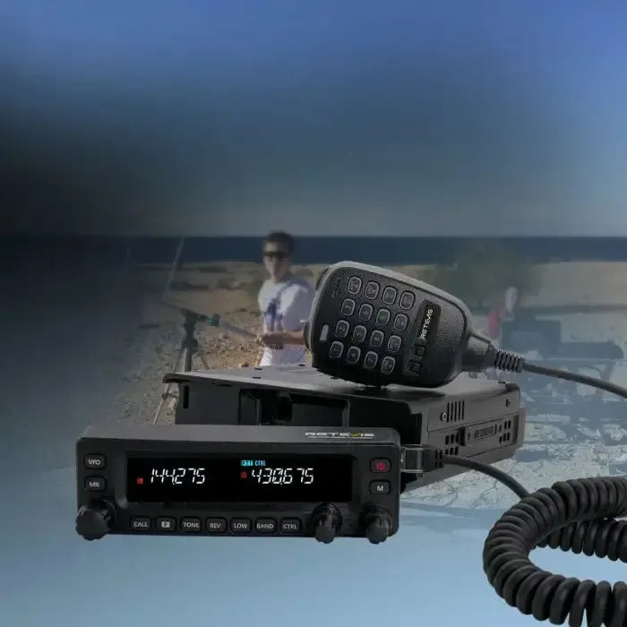 Retevis MA1 Radio mobile bibande 50W avec réception large bande