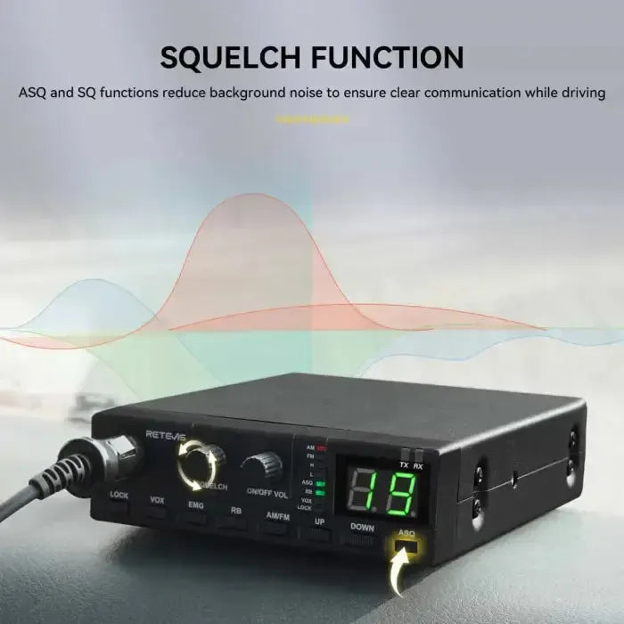 Retevis MB2 Radio CB 40 canaux AM/FM « Plug-and-Play »