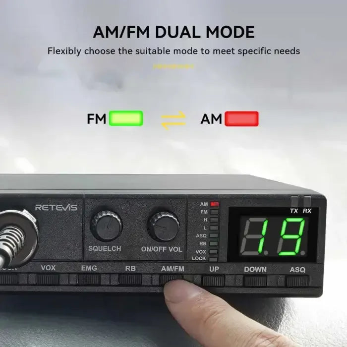 Retevis MB2 Radio CB 40 canaux AM/FM « Plug-and-Play »