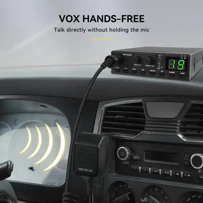 Retevis MB2 Radio CB 40 canaux AM/FM « Plug-and-Play »