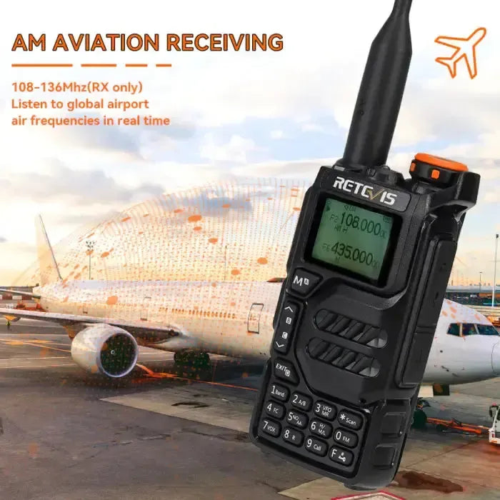 Retevis RA79 (UV-K5) Radio Amateur Multibande avec Scanner et Compteur de Fréquence