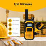 Radio Talkie-Walkie Retevis RB48 Robuste de Haute Qualité, Pleine Puissance, Sans Licence pour Chantier