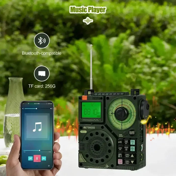 Radio multibande Retevis Retekess TR112 avec contrôle via application