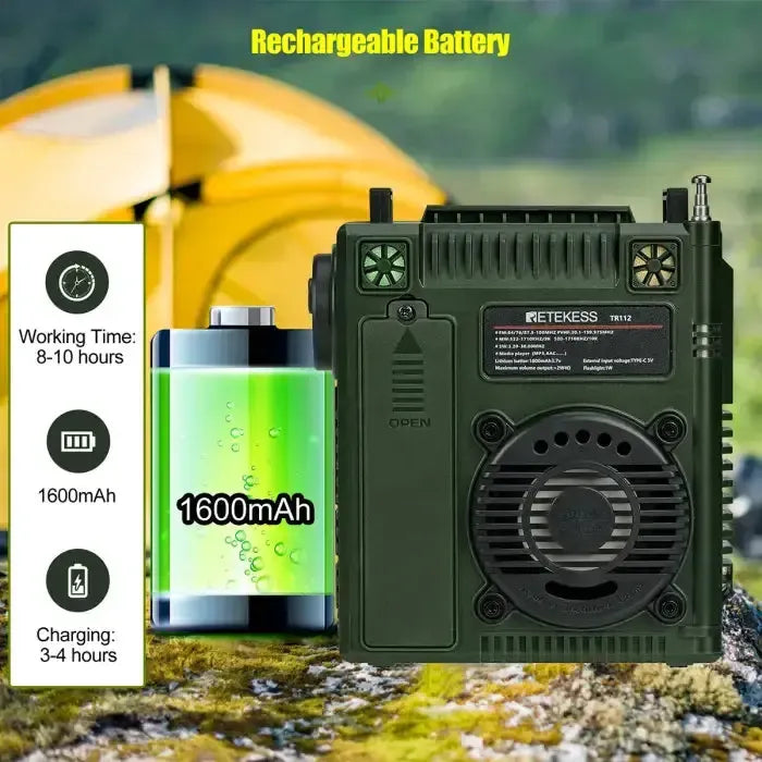 Radio multibande Retevis Retekess TR112 avec contrôle via application