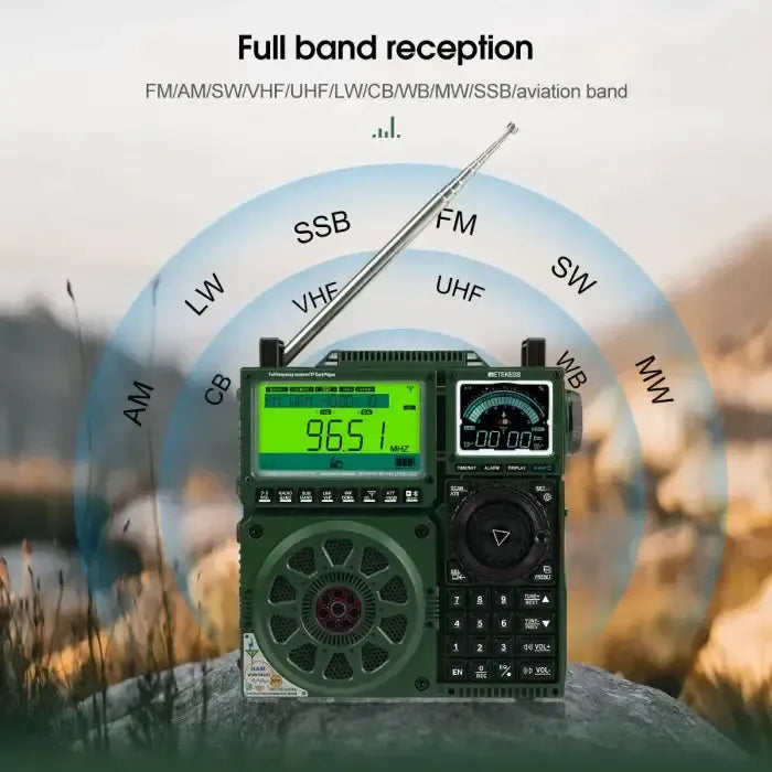 Récepteur scanner radio Retevis Retekess TR113 AM / FM / BLU / OC / OM / VHF / UHF