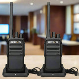Lot de 2 radios bidirectionnelles Retevis RT17 Premium GMRS sans licence pour entreprises, hôtellerie, commerce de détail, restaurants