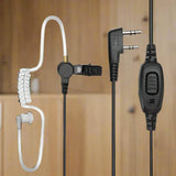 Retevis Covert "Secret Service" Air Tube Earpiece Microphone (K1 2-Pin)