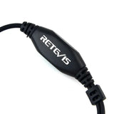Retevis Throat Mic Covert Acoustic Tube Earpiece PTT Microphone