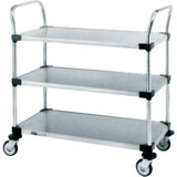Standard-Duty Utility Carts, 2 Tiers, 24" W x 39" H x 36" D, 500 lbs. Capacity
