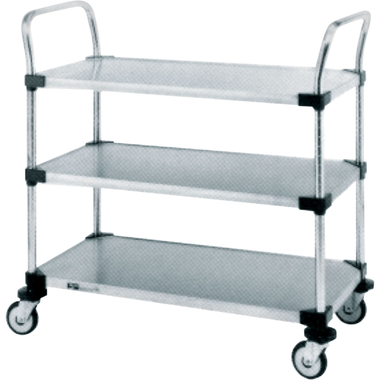 Standard-Duty Utility Carts, 3 Tiers, 18" W x 39" H x 36" D, 500 lbs. Capacity