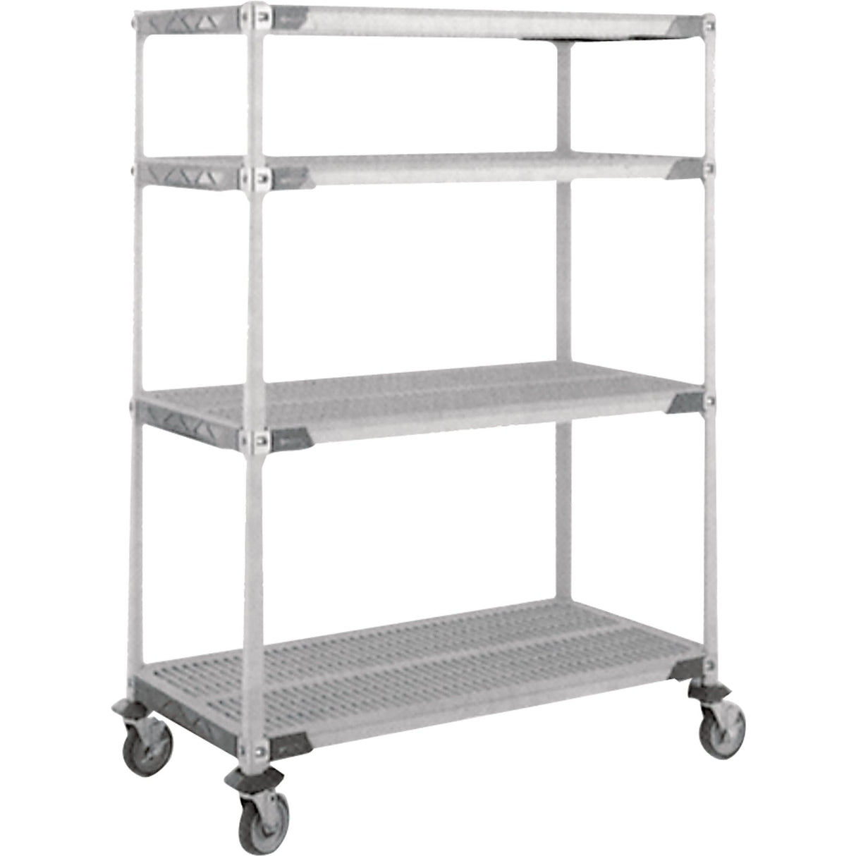 MetroMax i® Stem Caster Cart, 4 Tiers, 18" x 69" x 60", 900 lbs. Capacity