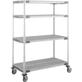 MetroMax i® Stem Caster Cart, 4 Tiers, 18" x 69" x 60", 900 lbs. Capacity
