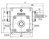 Right Angle Gear Speed Reducer 56C 40:1 Size 718 (Right Output) | BMU71840-R