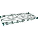 Shelf for Green Epoxy Finish Wire Shelving, 72" W x 14" D, 600 lbs. Capacity