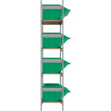 Wide Span Shelving with Jumbo Plastic Bins