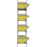 Wide Span Shelving with Jumbo Plastic Bins