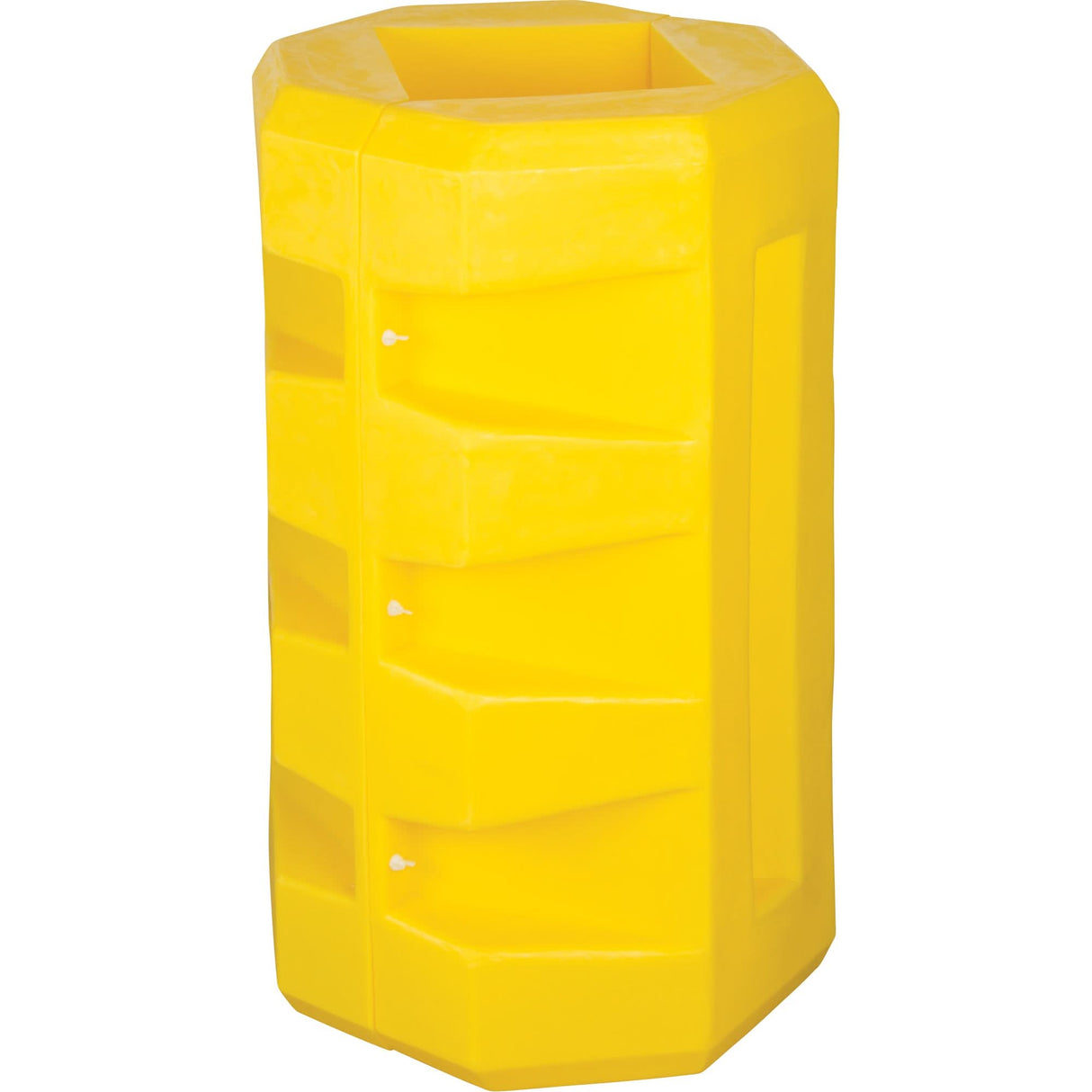 Column Protectors, 12-1/4" x 12-1/4" Inside Opening, 23-1/2" L x 23-1/2" W x 39-1/2" H, Yellow