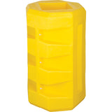 Column Protectors, 12-1/4" x 12-1/4" Inside Opening, 23-1/2" L x 23-1/2" W x 39-1/2" H, Yellow