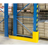 Racking Aisle Protectors, 3" W x 50" L x 16" H, Safety Yellow